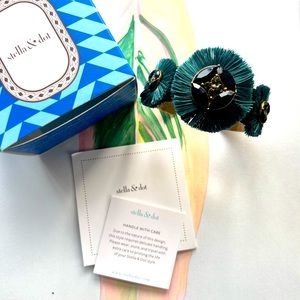 BNIB Stella & Dot Gemma Forest Fan cuff